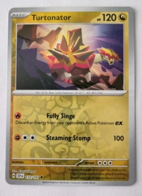 Turtonator 137/191 Sv08: Surging Sparks Reverse Holo NM - Image 1 of 2
