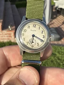 Bulova 1917-H 10BM US Military Issued Korean War Era Watch. Serviced! - Picture 1 of 10