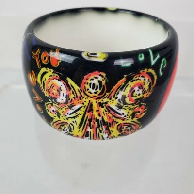 Brazalete Brazalete Brazalete Sin Cordones Brazalete Butterfly Arte para Usar Puño Ancho Foto 1 de 4