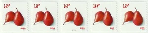 USA - 2016 Red Pears Stamps MNH Coil Strip of 5 Stamps - #5039 - Bild 1 von 1