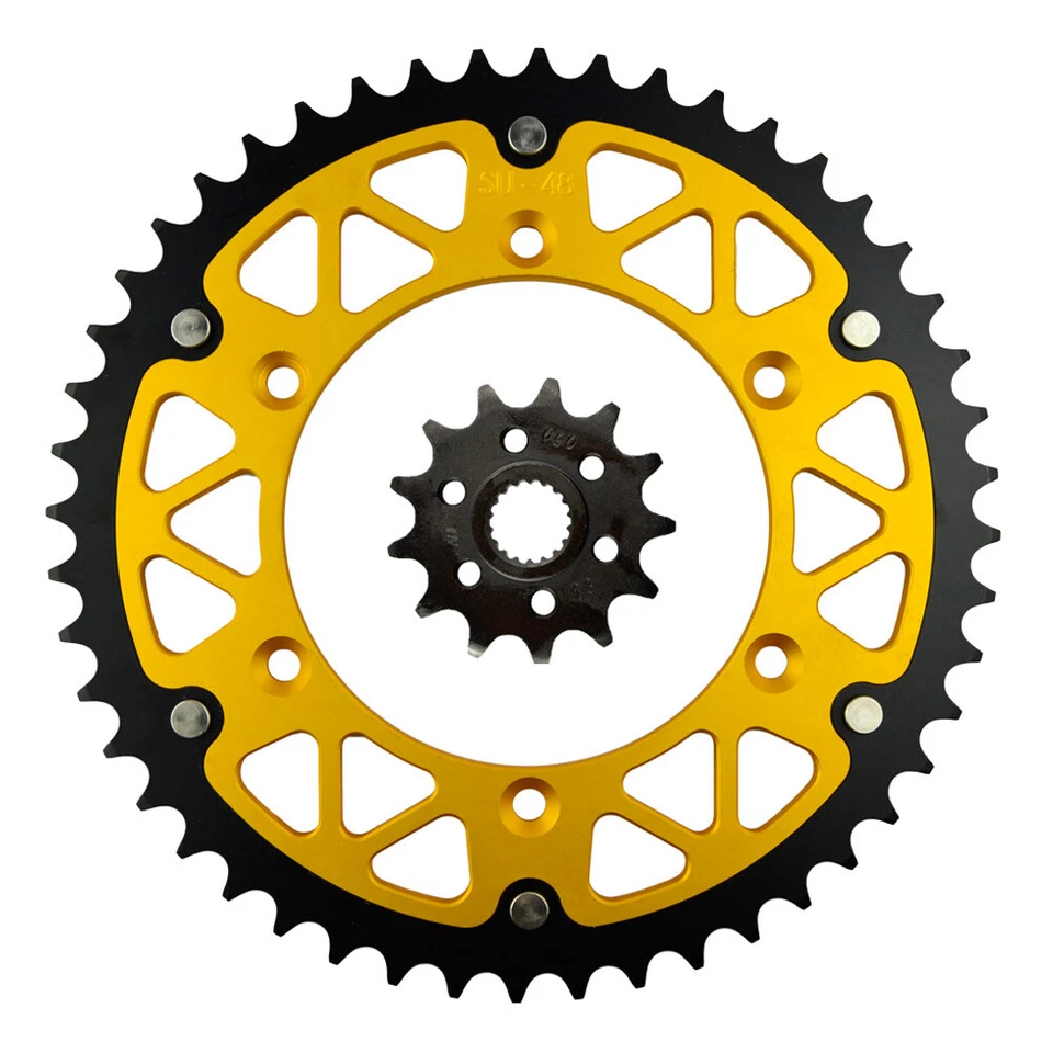 13T Front & 48T Rear Sprockets For Suzuki RM125 1998-2008 RMZ250 2007-2021 - Imagem 1 de 1