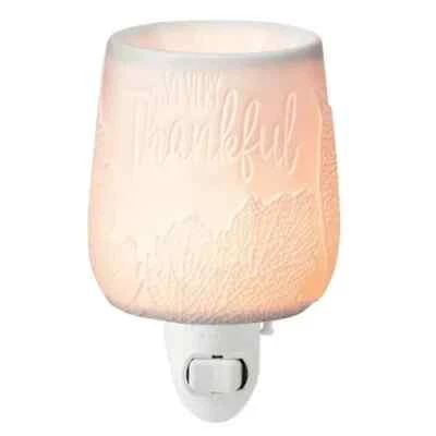 Scentsy So Very Thankful Mini Wall Wax Warmer White Ceramic NEW - Image 1 of 4