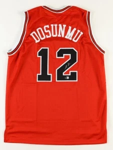 Ayo Dosunmu Signed Autographed Red Basketball Jersey Beckett COA Chicago Rookie - Picture 1 of 2