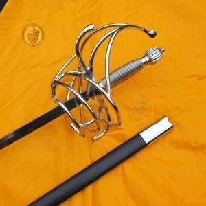 Italian Style Swept Hilt Rapier Stainless Steel Blade - Picture 1 of 10