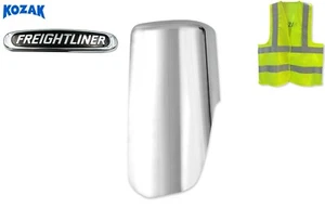 Chrome Door Mirror Cover Left Driver Side Freightliner Cascadia 2018+ - Picture 1 of 9