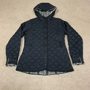 The North Face Thermoball Jacket Womens S Black Fleece Sherpa Lined Snap Button - Picture 1 of 14