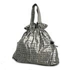 Chanel 31 Silver Synthetic Tote Bag Authentic