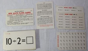 Vintage Division Flash Cards Milton Bradley 1965 - Picture 1 of 3