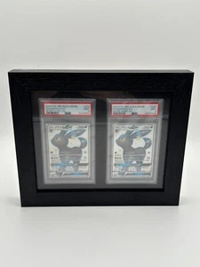 Rahmen PSA CGC PGS Pokemon Karten Display Case Vitrine für 2 Karten Holzoptik - Bild 1 von 5