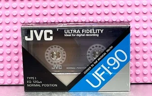 CINTA DE CASETE EN BLANCO VICTOR/JVC UF I 90 TIPO I (1) (SELLADA) - Imagen 1 de 3