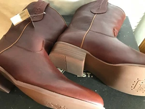 Stivali uomo Dingo DI 212 Lefty 9" punta tonda pull on pelle stile western - Foto 1 di 10