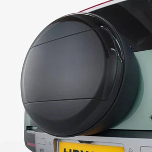 HAWKE Rear Wheel Cover Gloss Black Unbranded fits DEFENDER 90 L663 MY20 - Picture 1 of 2