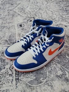 Air Jordan 1 Mid Game Royal/Rush Orange-Phantom FD1029-400 Men's Size 18 - Picture 1 of 16