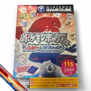 GameCube Pokemon Box Ruby & Sapphire GC Japan Nintendo Action Adventure Battle - Picture 1 of 5