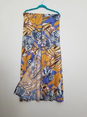 Maaji женщин прикрыть длинная юбка эластичный пояс спереди разрез цветной нейлон размер S - Изображение 1 из 4