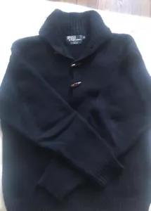Ralph Lauren "Polo" Mens XL Cashmere Shawl Sweater ,Nvy. EUC! - Picture 1 of 4