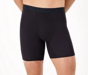 Hanes Men’s Originals 3 Pack Tagless SuperSoft Boxer Briefs Large 36-38” Blk New - Picture 1 of 3