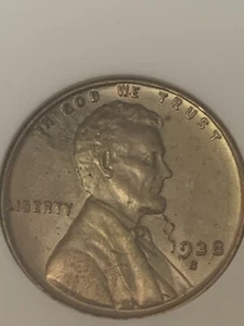 1938 S/S MS 63 RED Error Cent Old ANACS Holder - Picture 1 of 4