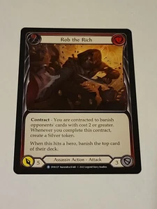 Rob the rich (red) Rare Dynasty Flesh and blood Tcg NM - Picture 1 of 2