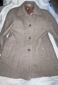 Vintage Herman Kay Women's Medium Tan Wool Blend Jacket Made In The USA - Picture 1 of 7