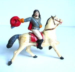 FIGURINES RF CAVALIER SÉRIE 3 MOUSQUETAIRES PLASTIQUE Ht 60mm BON ÉTAT N°2 - Imagen 1 de 5