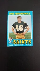 1971 Topps Football #90 Dan Abramowicz Card - EX+ - Picture 1 of 2