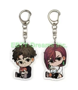 Set Of 2 Dandadan Acrylic Keychain Momo Ayase, Ken Takakura (Okarun) v4 - Picture 1 of 2