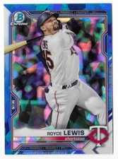 2021 Bowman Chrome Sapphire Rookie Parallels Draft Prospects Blue Ice Huge List!