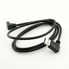 USB 3.0 A Male Left Angle To 3.1 Type C UP Angled Male Data Sync Adapter Cable