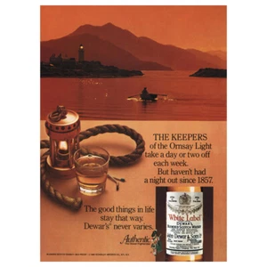 1980 Dewars: Keepers of the Omsay Light Vintage Print Ad - Picture 1 of 1