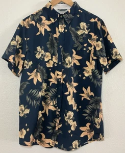 Island Classics Seapointe Floral Hawaiian Shirt Tropical Button Up Med - Picture 1 of 4