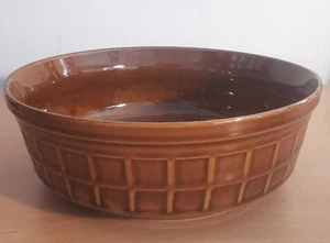 VINTAGE 70er Jahre braune Keramik Schale MCM Schale - Gebrauch oder Requisite - Bild 1 von 8
