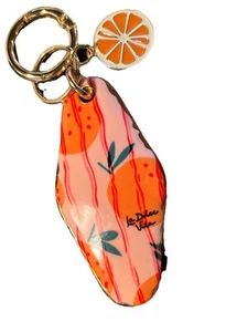 Piper K Orange Print Keychain Clementine Cute Viral Anthropologie - Picture 1 of 3