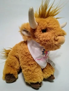 Juguete de peluche Cowgirl Museum Texas Highland Cow Douglas Cuddle 10" - Imagen 1 de 9