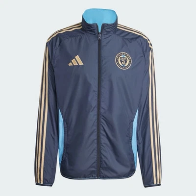 Nueva Chaqueta Adidas Anthem Reversible Para Hombre 2XL XXL Philadelphia Union Fútbol MLS Foto 1 de 4