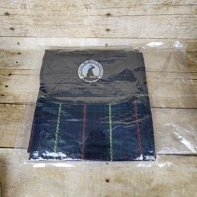 全新无标签 National Wildlife Federation 格子抓绒毯 真空包装 全新包装 — 第 1/4 张图片