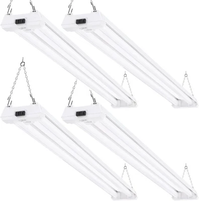 Sensor de movimiento Sunco 4 pies LED luz de tienda, paquete de 4 luces de garaje, luz diurna 5000K  Foto 1 de 4