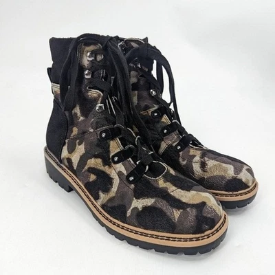 Botas ME TOO para mujer 6,5 camuflaje acantilado pelo de vaca con cordones Foto 1 de 4