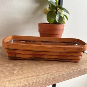 Cesta pequeña rectangular hecha a mano Longaberger, 1992 - Imagen 1 de 4