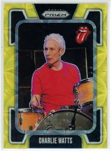 2025 Panini Prizm The Rolling Stones Charlie Watts #9  Yellow Scope  /199 - Picture 1 of 2