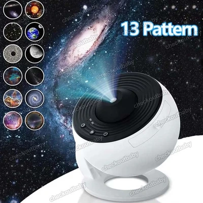 13in1 Galaxy Starry Sky Projector Night Light Rotating LED Planetarium Star Lamp - Image 1 of 4
