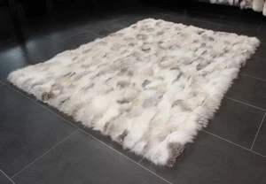 2777 Fawnlight Fox Pieces Fur Rug Genuine Pelt Area Carpet Real Fur Carpet Pelt - Picture 1 of 8
