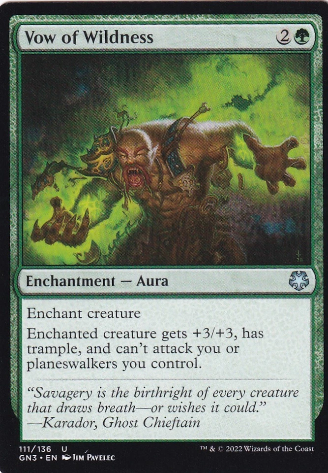 MTG Vow of Wildness English GN3 - Image 1 of 1