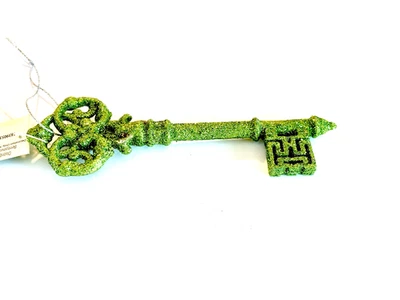 Llave verde brillante 5 1/2 pulgadas Fairy Land Princess Key to Kingdom Leprechaun Magic Foto 1 de 4