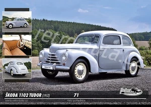 Postkarte Nr. 71 - ŠKODA 1102 TUDOR (1952) - Bild 1 von 1