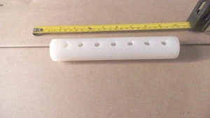 7 port Nylon distribution manifold, 1/4 npt x 1/8 npt, 7-3/4" x 1-3/8" OD - Picture 1 of 4