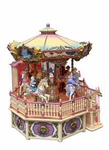 Figura musical Enesco Carousel Royale - Caja de música giratoria para caballo - Imagen 1 de 20