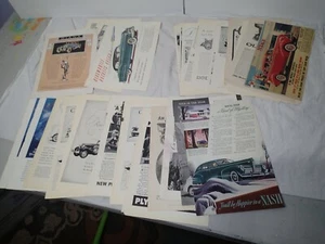 38 Very vintage Car advertisements Some from early 1900's - Picture 1 of 7