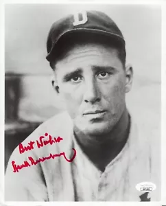 Hank Greenberg Baseball HOF signiertes 8 x 10 Foto mit JSA COA - Bild 1 von 2