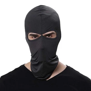 2 Hole Balaclava Hood Outdoor Sports Hat Training Face Mask Unisex Headgear - Picture 1 of 21